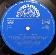 LP - Jaroslav Krček - Český Folklór - Blue / Silver Labels