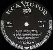 LP - Jelly Roll Morton / Fats Waller / Earl Hines a.o. - Classic Jazz Piano Styles