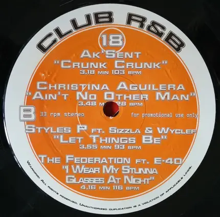 Hip Hop Sampler - Club R&B 18