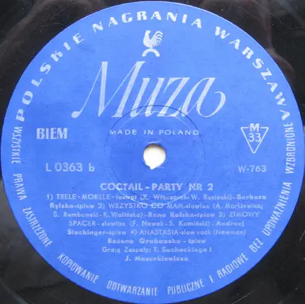 Bogusław Wyrobek / Regina Bielska / Elizabeth Charles a.o. - Coctail-Party Nr 2