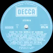 LP - Edmundo Ros, Sidney Lipton, a.o. - Come To The World Of Dancing - Label Variant