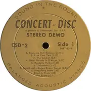 LP - The Modernes / The Mike Simpson Orchestra a.o. - Concert-Disc Stereo Demo With Exclusive 'Bouncing Ball' Balance Control Signal Plus Excerpts From The Outstanding Concert-Disc Stereo Library