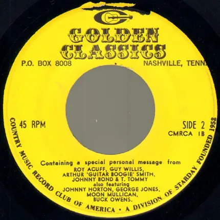 Various - Containing A Special Personal Message From Roy Acuff, Minnie Pearl, Wayne Raney, Jimmie Skinner, &