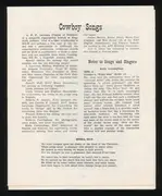 LP - Various - Cowboy Songs - LTD, numbered, +booklet