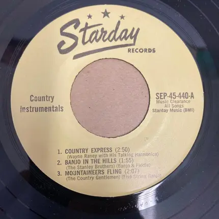 Wayne Raney, The Country Gentlemen - Country Instrumentals