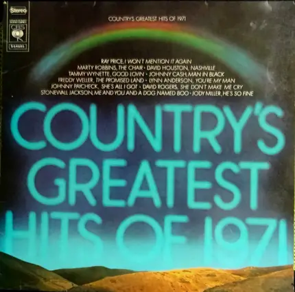 Ray Price / Marty Robbins / Tammy Wynette a.o. - Country's Greatest Hits Of 1971