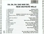 CD - Joachim Witt / Steinwolke a. o. - Da, Da, Da, Das War Die... Neue Deutsche Welle (20 Hits Der NDW, Einzigartig Auf CD)