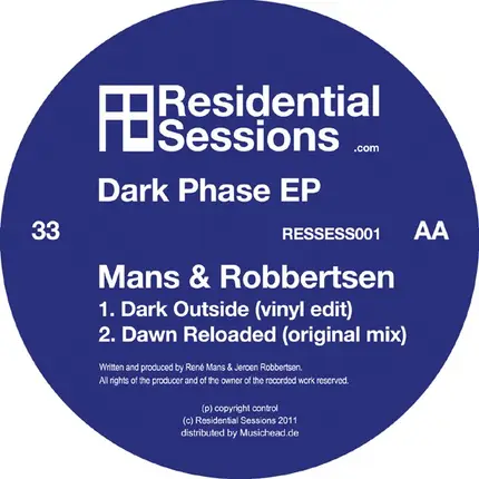 Don Ruijgrok, Mans & Robbertsen - Dark Phase EP