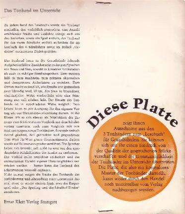 Various - Das Tönende Klettbuch - Lesebuch