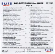 CD - Undine von Medvey , Max Hansen , Lars Kage , a.o. - Das Beste Der 50er Jahre - Folge 4