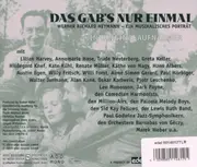 Double CD - Orchester Marek Weber / Werner Richard Heymann a.o. - Das Gab's Nur Einmal - Werner Richard Heymann - Ein Musikalisches Portrait