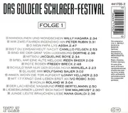 CD - Assia / Willy Agara / Dorthe / a.o. - Das Goldene Schlager-Festival Folge 1