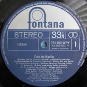 LP - Rita Paul / Bully Buhlan / Fred Oldörp a.o. - Das Ist Berlin