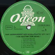 LP - Ager, Whitmer, a.o. - Das Jahrhundert Der Schallplatte 1877 - 1977 - Vom Ragtime zum Swing