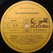 LP - Karl Komzák,  Jules Massenet a.o. - Das Sonntagskonzert
