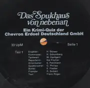7inch Vinyl Single - Franz Rüger, H. Stöwer - Das Spukhaus Von Nebenan Teil 1 - Flexi Disc