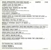 CD - Bruce Springsteen / Johnny Cash / Suzanne Vega a.o. - Dead Man Walking (Music From And Inspired By The Motion Picture) - Album Sampler