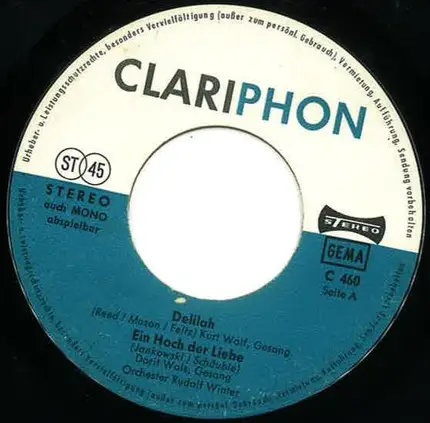 Various - Delilah / Ein Hoch Der Liebe / Congratulations / LA La La