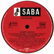 LP - Die Perry Singers, The Firehouse Jazzmen, René Morgenstern a.o. - Dessert Musical