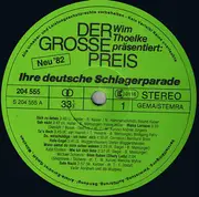 LP - Roland Kaiser, Peter Alexander, Mireille Mathieu, a.o. - Der Grosse Preis - Wim Thoelke Präsentiert: Ihre Deutsche Schlagerparade