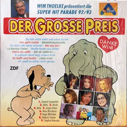 Der grosse Preis - Wim Thoelke Präsentiert Die Super Hit Parade 1992/1993