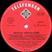 Double LP - Deutsche Männerchöre - Deutsche Männerchöre - Stereo
