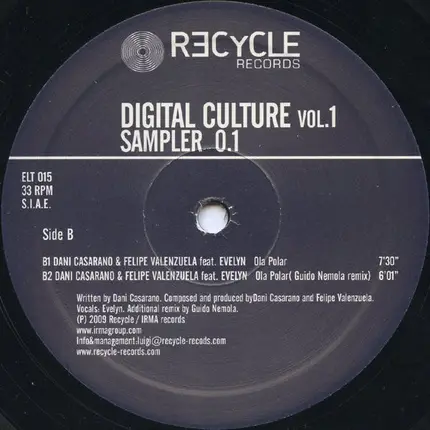 Recycle Sampler - Digital Culture Vol.1 - Sampler 0.1