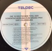 LP - Andy Und Bernd, Speelwark, Elfi Graf a.o. - Die 15 Deutschen Titel Der Vorentscheidung Zum Grand Prix Der Volksmusik