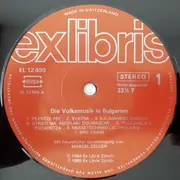 LP - Various - Die Volksmusik In Bulgarien