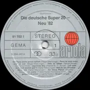 LP - Peter Alexander, Mireille Mathieu a.o. - Die Deutschen Super 20 -- Neu '82