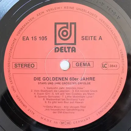 Gitte, Bill Ramsey, Udo Jürgens, a.o. - Die Goldenen 60er Jahre - Stars Und Ihre Grössten Erfolge