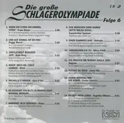 Double CD - Die Paldauer / Claudia Jung a.o. - Die Große Schlagerolympiade - Folge 6