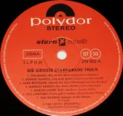 LP - Lill Lindfors, Gus Backus, Ivo Robic, a.o. - Die Grosse Starparade 1966/2
