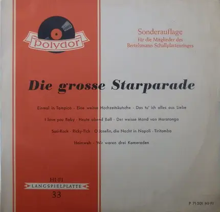 Peter Alexander, Peter Kraus a.o. - Die grosse Starparade
