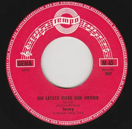 Jonny / Erika Berg - Die Letzte Rose Der Prärie / Sieben Weiße Möwen