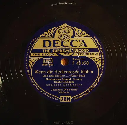 Geschwister Schmid - Die Schöne Müllerin / Wenn Die Heckenrosen Blüh'n