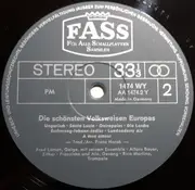 LP - Fred Larsen, Alfons Bauer, Franziska Und Alo, a.o. - Die Schönsten Volksweisen Europas