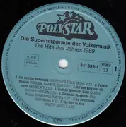 LP - Orchester Erich Becht, Original Naabtal Duo, Herzblatt - Die Super-Hitparade Der Volksmusik - Die Hits Des Jahres 1989