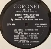 LP - Lena Horne, Gloria Lynne, Ray Charles a.o. - Dinah Washington: A Memorial Tribute