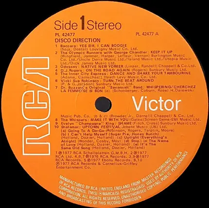 Meco, Inner City Express, Odyssey a.o. - Disco Direction