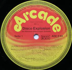 Racey - Disco Explosion (Die Absolute Disco Super Scheibe)