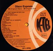 LP - Bay City Rollers, Sailor, Eric Carmen & others - Disco Express
