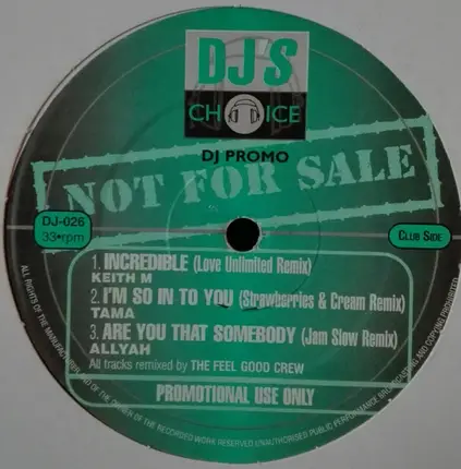 Keith M., Tama, Allyah a.o. - DJ's Choice Vol. 26