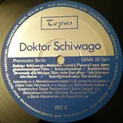 LP - A. Sweschnikow Mit Grossem Russischen Chor, Boris Alexandrow, Boris Sergoff a.o. - Doktor Schiwago - Blue cover