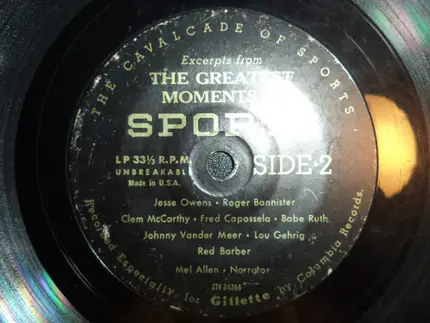 Various - Excerpts From The Greatest Moments In Sports