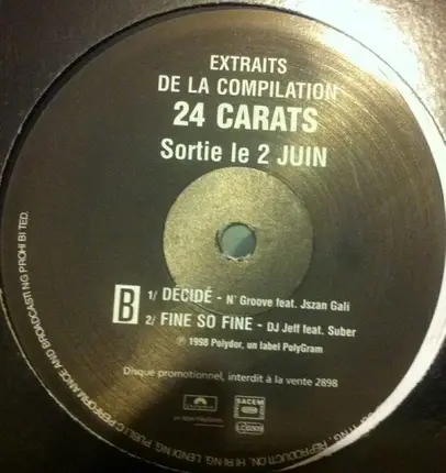 Driver, Poetes Hop Jazz, N'Groove - Extraits De La Compilation 24 Carats
