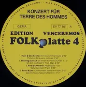 LP - Hein & Oss Kröher, Robi Schneider, Gyula Foky-Gruber-Trio a.o. - Ein Folkfest Für Terre Des Hommes - Booklet