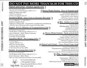 CD - Hanzel Und Gretyl, Heavy Water Factory, Sunshine Blind... - Energy Records: 1997