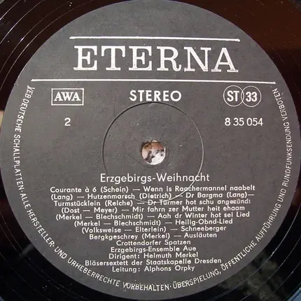 Erzgebirgs-Ensemble / Bläsersextett der Staatskapelle Dresden a.o. - Erzgebirgs-Weihnacht