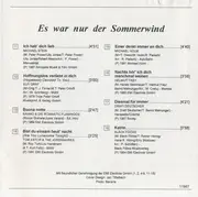 CD - Howard Carpendale, Bernhard Brink, Roy Black, a.o. - Es War Nur Der Sommerwind